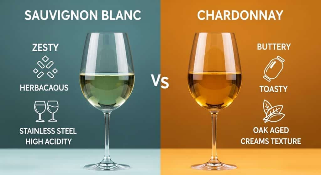 Sauvignon Blanc vs Chardonnay